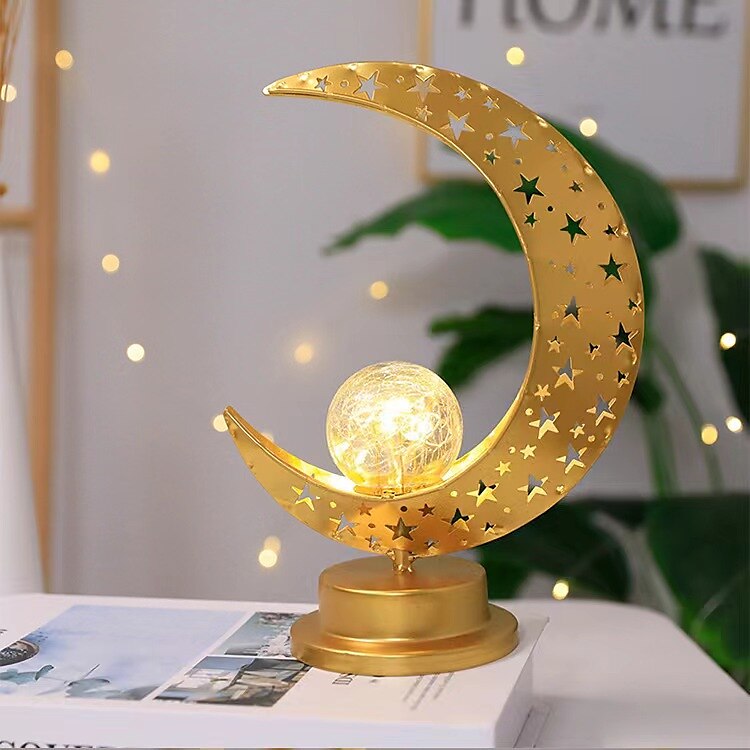 eid mubarak koristeellinen lamppu loma valaistus muslimi ramadan festivaali led linna kuu yövalo kodin seinä makuuhuoneen koristelu 2025 - $35.99 –P2