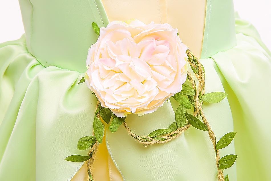 Tinker Bell DinBasme Prințesă Tiana Rochie de fete cu flori Costum de petrecere tematică Rochii din tul Activ Dulce Film Cosplay for Fete Pentru copii Nuntă Invitat la nunta 2025 - $20.99 –P3