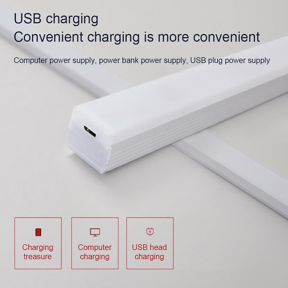 lumină de noapte led pir senzor de mișcare usb reîncărcabil 10/20/30/50cm dulap dulap bucătărie coridor lumini scară lampă de noapte fără fir 2025 - $5.49 –P4