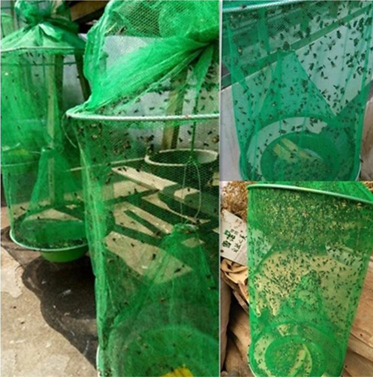 trappole per mosche all'aperto, trappola per mosche da ranch: la trappola più efficace mai realizzata per mosche/zanzare/api del 2025 a $5.49 –P5