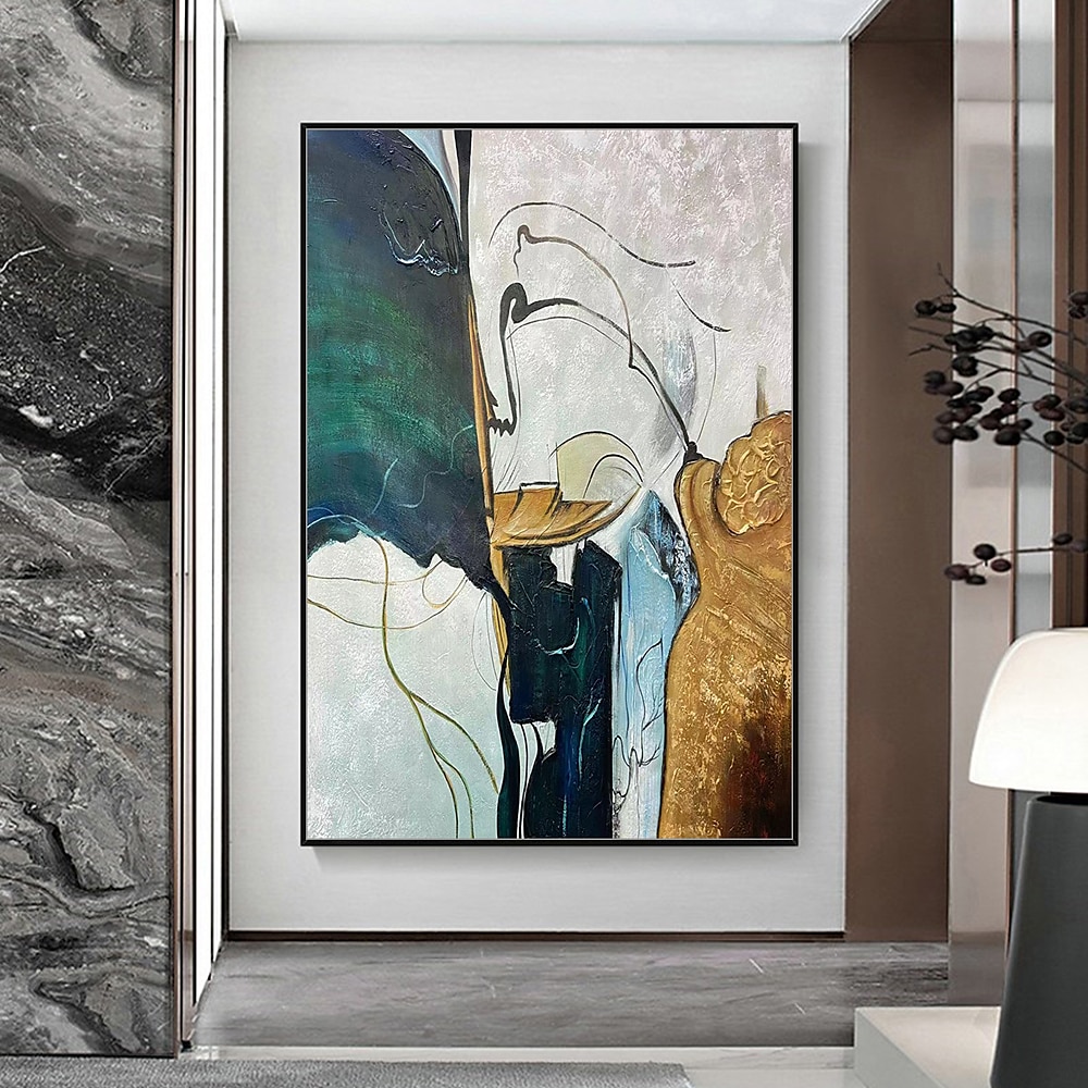 Mintura main guitare peintures à l'huile sur toile mur art décoration moderne abstrait image pour la décoration intérieure roulé sans cadre non étiré peinture de 2025 ? $61.99 –P1