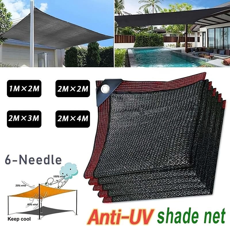 anti-uv zonnescherm netto tuinhuisje onderdak buiten pergola luifel zonnescherm landbouw broeikas zonnescherm net, kraambenodigdheden, zwart 2025 - $11.99 –P1