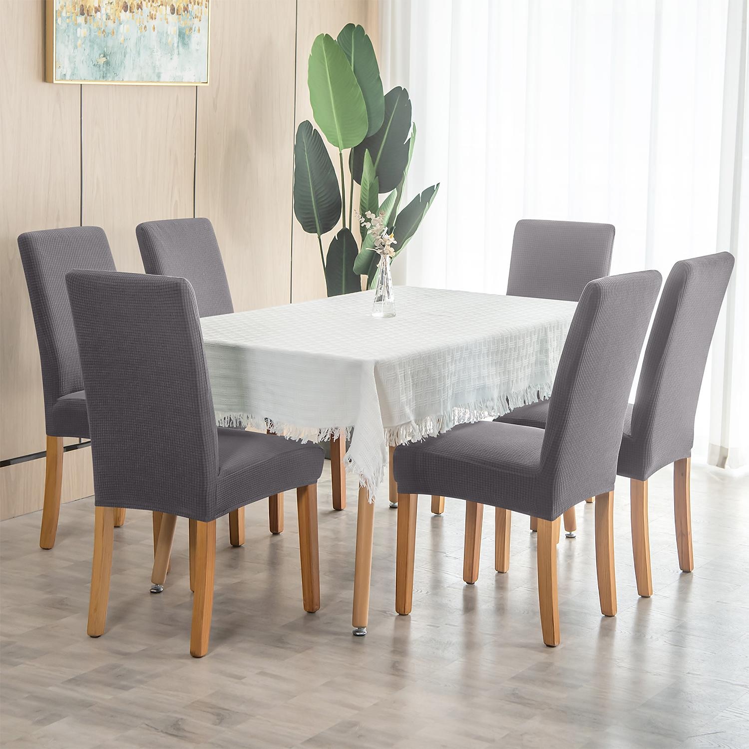 2 peças capa para cadeira de jantar cor de vinho, capa elástica repelente de água para assento de cadeira, elastano com protetor de fundo elástico para sala de jantar, cerimônia de casamento, de 2025 por $21.99 –P3