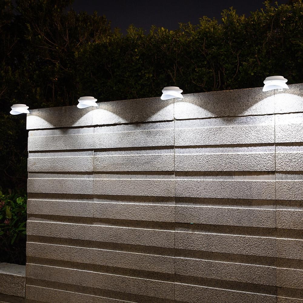 1/4/6 τμχ ηλιακά φώτα υδρορροής υπαίθριο αδιάβροχο ηλιακό φως φράχτη για πρόσβαση στο κατάστρωμα αυλή βεράντα δρόμο γκαράζ σκάλα τοίχος διακόσμηση τοπίου φωτισμός ηλιακό φως νύχτας 2026 - $28.99 –P4