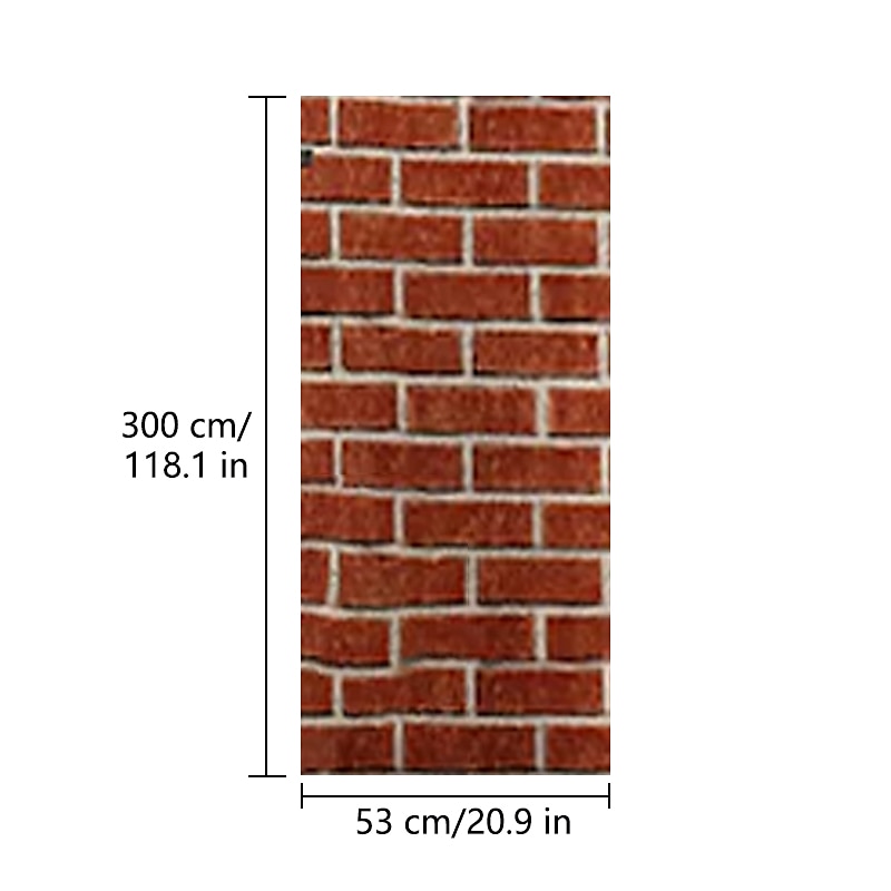tapet veggdekning klistremerke filmskall og pinne avtakbar faux 3d murstein vinyl pvc hjemmeinnredning 300 * 53cm 2025 - $24.99 –P1