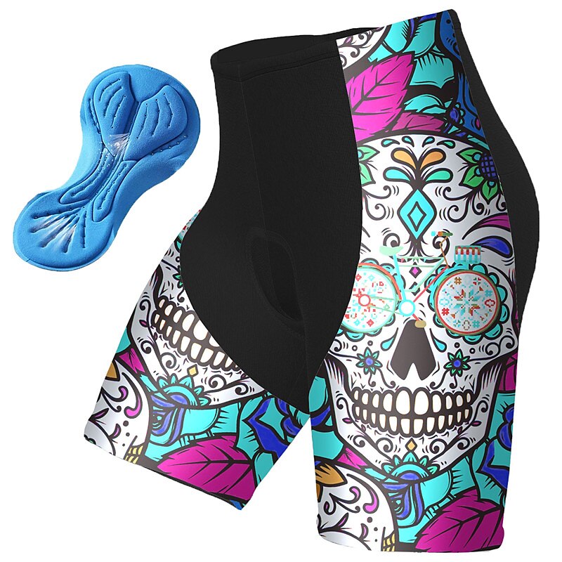 Voor heren Wielrenshorts Fietsen Gewatteerde shorts Kleding Onderlichaam Bergracen Wegwielrennen Sport Grafisch Doodskoppen 3D-pad Fietsen Ademend Sneldrogend Roze Rood Polyester Spandex Kleding 2025 - $25.99 –P9