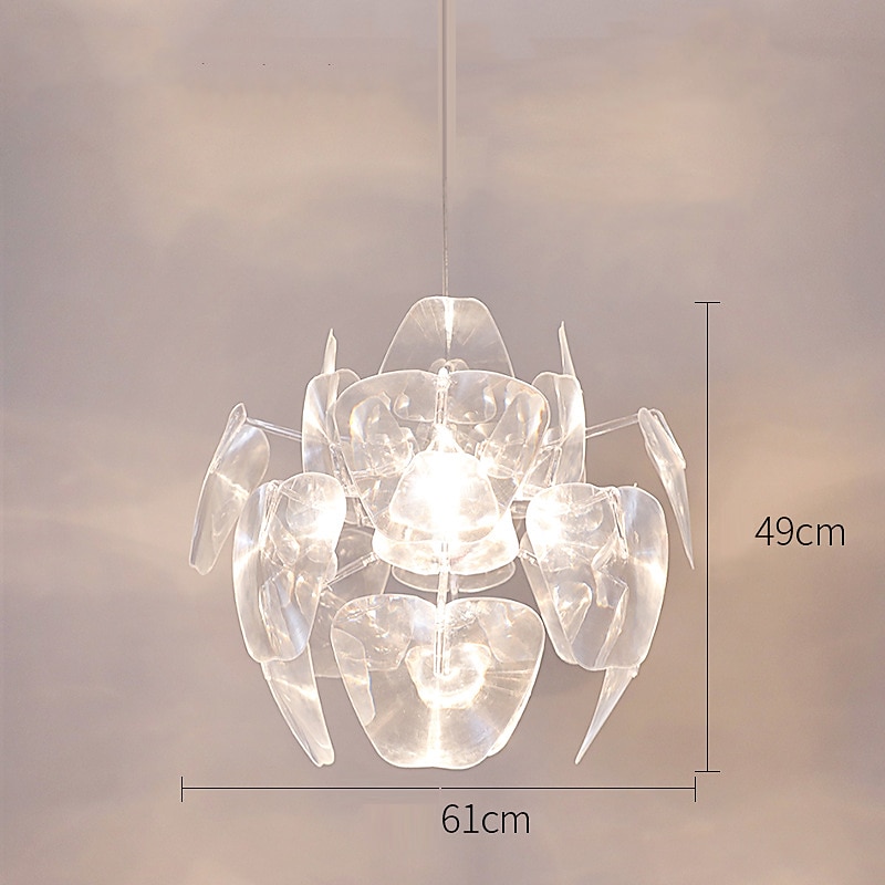 LED-Pendelleuchte 60cm Blumendesign moderne Acryl-Kronleuchter-Pendelleuchte exquisite Deckenbeleuchtung dekorative Deckenleuchte für Wohnzimmer Flur Schlafzimmer 2025 - $399.99 –P6