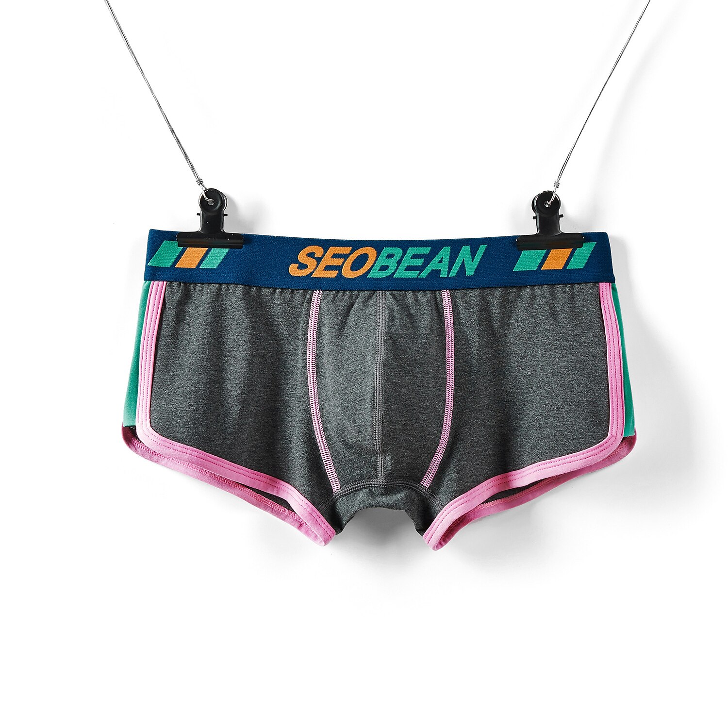 Bărbați 1 Bucată Boxeri Lenjerie de corp Imprimeu Spandex Amestec poliester / bumbac Lavabil Comfortabil Bloc Culoare Scrisă Talie Joasă Negru Alb 2025 - $10.49 –P10