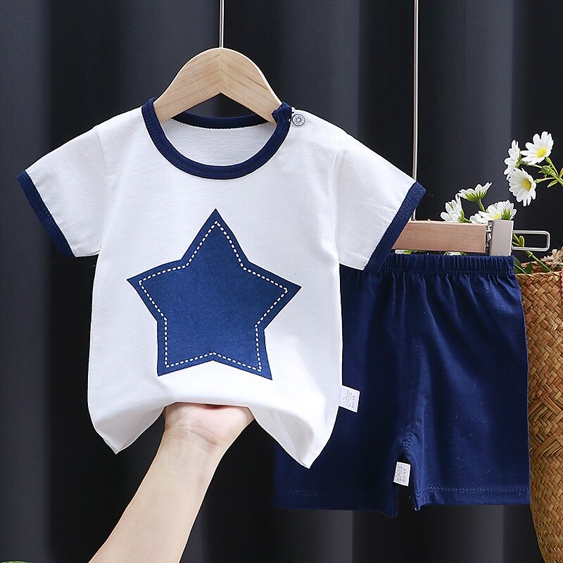 2 Pieces Toddler Boys T-shirt & Shorts Outfit Animal Cartoon Short Sleeve Cotton Set Outdoor Adorable Daily Summer Spring 3-7 Years 3 green teddy bears 9 spectacled bear 13 Stripes Bear 2025 - $10.99 –P4