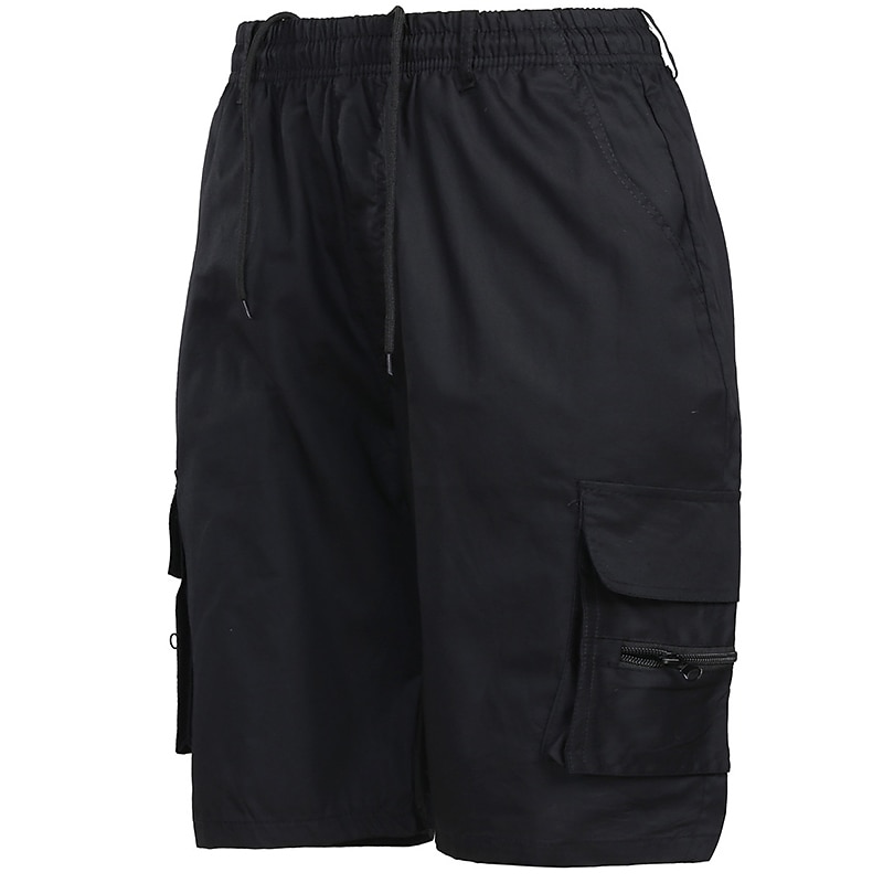 Herre Cargoshorts Shorts Bermudashorts Klapplomme عادي Komfort Pustende utendørs Daglig Ut på byen Mote Gatemote Svart Grønn 2025 - $18.99 –P15