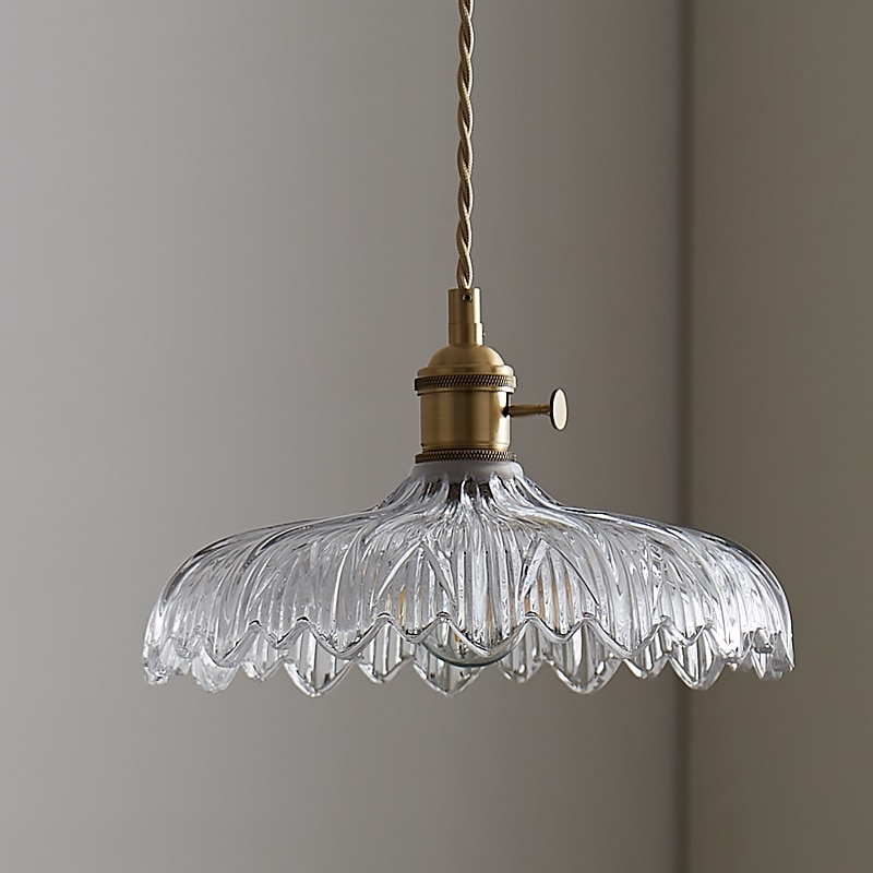 Luz pingente led mini pingente de vidro cobre luz pendurada no teto com sombra recortada de vidro pingente de vidro transparente iluminação para quarto sala de jantar cozinha de 2025 por $205.99 –P8