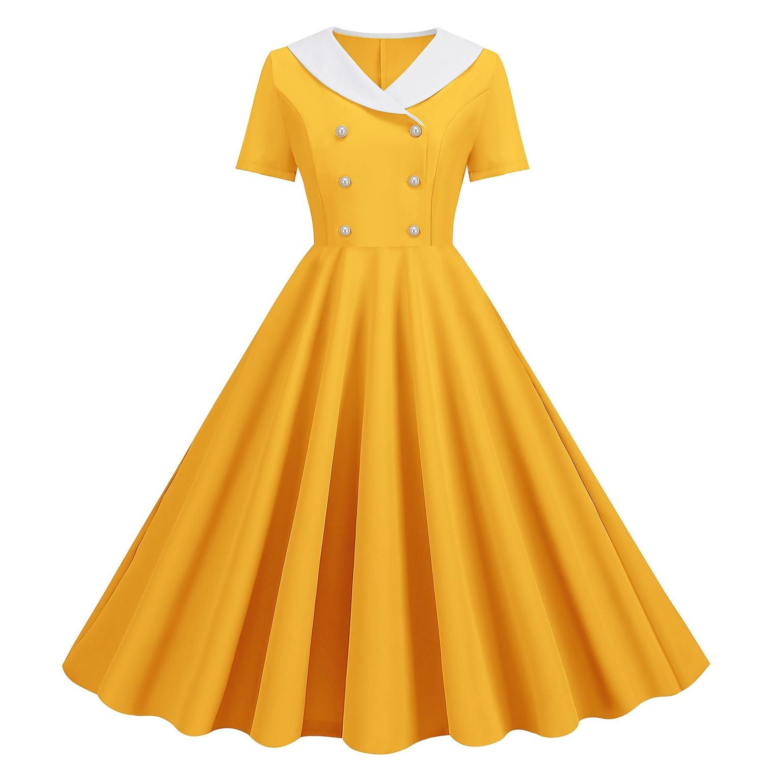 Retrò Vintage Anni 1950 Abito vintage Abito Swing Vestito Svasato Per donna Carnevale Mascherata Casual Quotidiano Addio al Nubilato Adulti Vestito Abiti per il ritorno del 2025 a $34.99 –P10