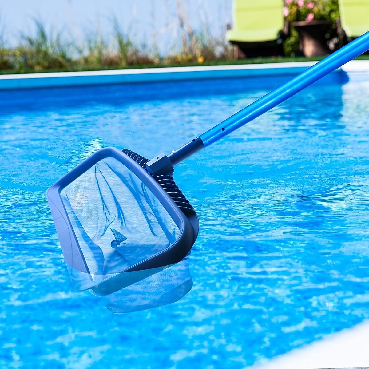 Fournitures de nettoyage de piscine KSCD, filet de cadre à mailles fines  professionnel pour râteau à feuilles de piscine, écumoire de piscine 
