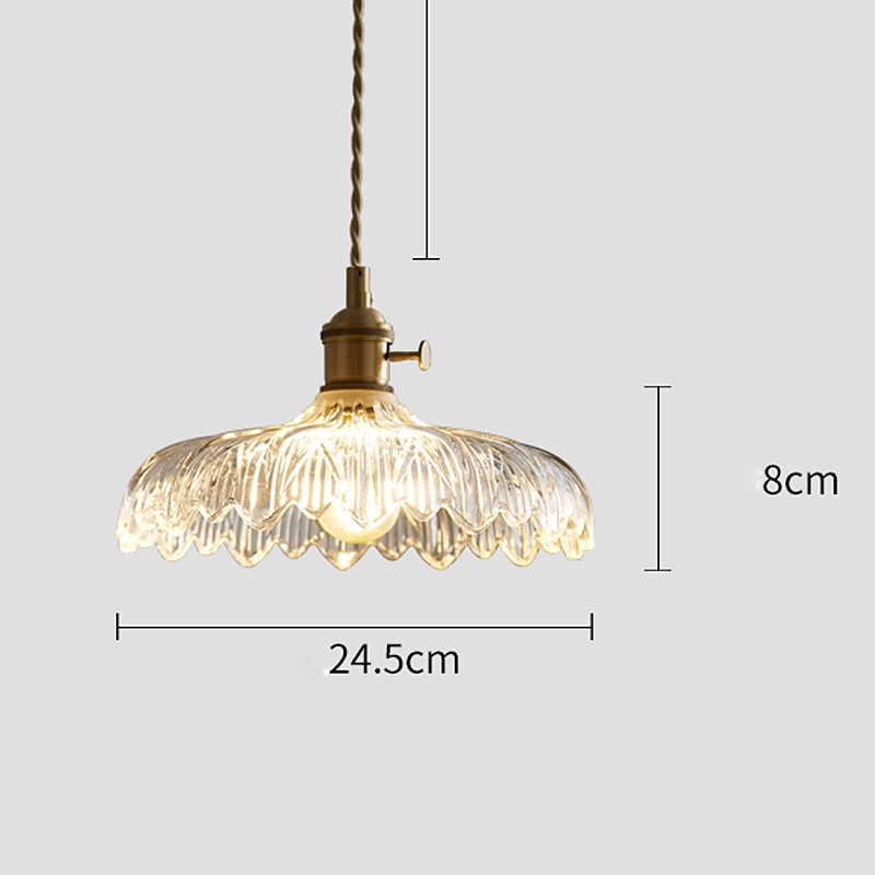 Luz pingente led mini pingente de vidro cobre luz pendurada no teto com sombra recortada de vidro pingente de vidro transparente iluminação para quarto sala de jantar cozinha de 2025 por $205.99 –P15