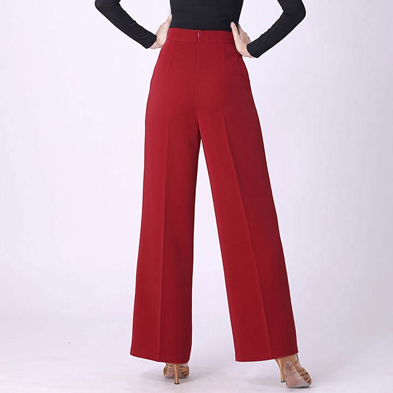 Balli latino-americani Balli da sala Pantaloni Colore Puro A fantasia Per donna Prestazioni Addestramento Alto Elastene del 2026 a $47.99 –P2