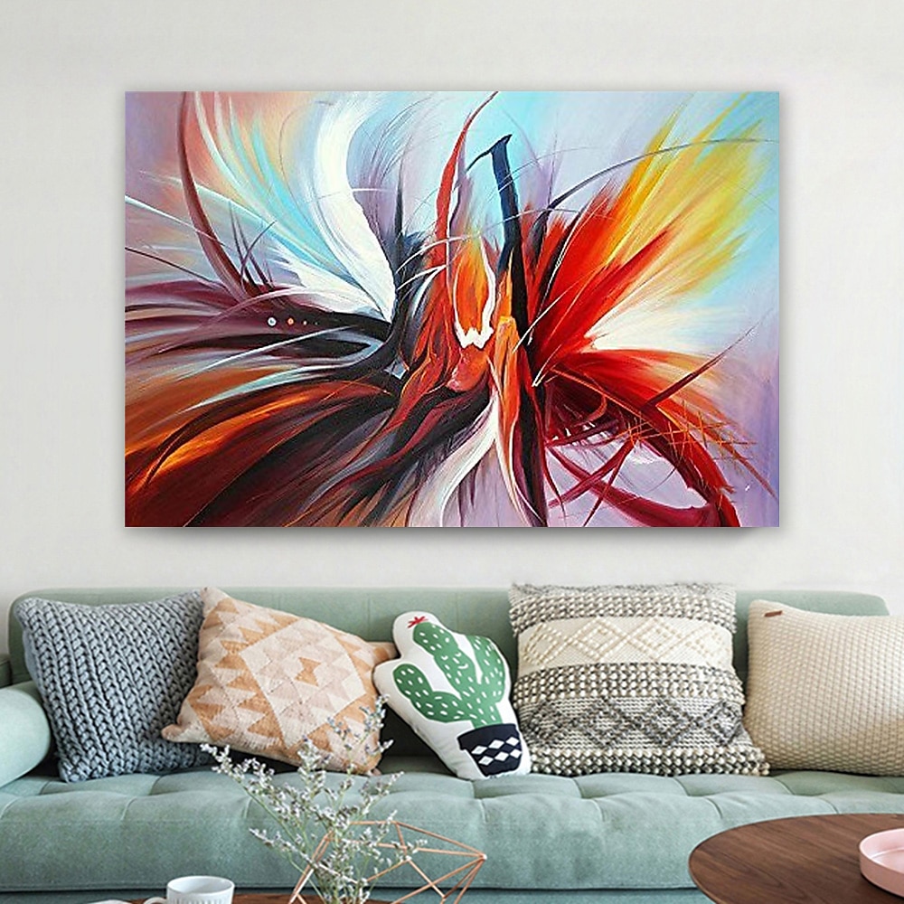Oil Painting Hand Painted Horizontal Abstract Classic Modern Rolled Canvas (No Frame) 2025 - $53.99 –P4