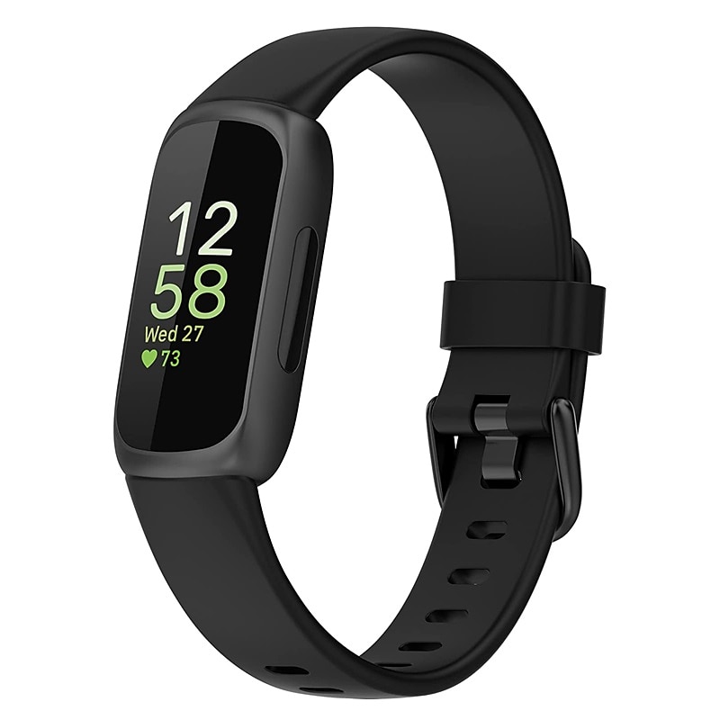Smart Watch Band Συμβατό με Fitbit Inspire 3 σιλικόνη Εξυπνο ρολόι Λουρί Μεταλλικό κούμπωμα Αδιάβροχη Ρυθμιζόμενο Αθλητικό Μπρασελέ Αντικατάσταση Περικάρπιο 2025 - $11.99 –P2