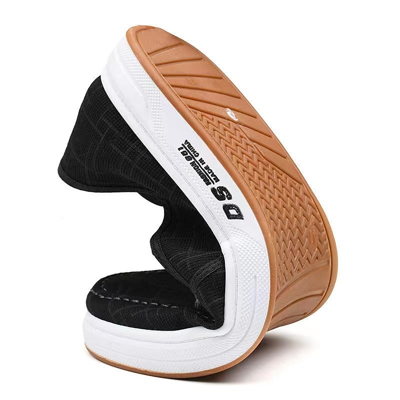Men's Navy Blue Canvas Slip-On Shoes – Lightweight Casual Loafers with White Sole for Walking, Travel, and Daily Wear 2025 - $26.99 –P6
