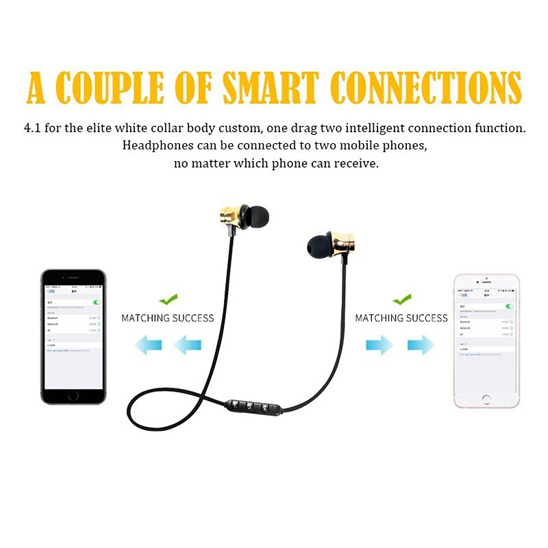 Earphone In-Ear Magnetic Stereo Headset Headphone Outdoor Bluetooth Gift 2025 - $11.99 –P7