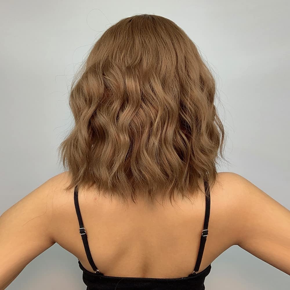 parrucche ramate con frangia parrucca zenzero parrucca rosso arancio parrucca ondulata lunghezza spalle parrucca parte centrale capelli per donna del 2025 a $21.99 –P3