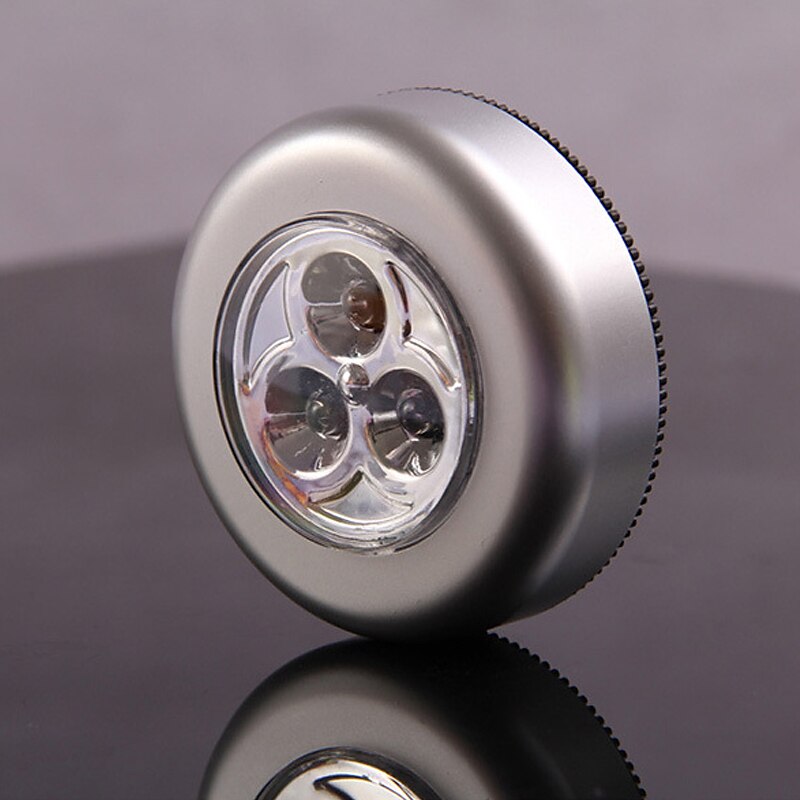 4 szt. awaryjne oświetlenie ścienne 3 led kuchnia pod szafką oświetlenie do szafy z naklejką dotknij lampa dotykowa przestrzeń naklejka bezprzewodowa lampa ścienna szafa sypialnia kuchnia 2025 - $10.49 –P3