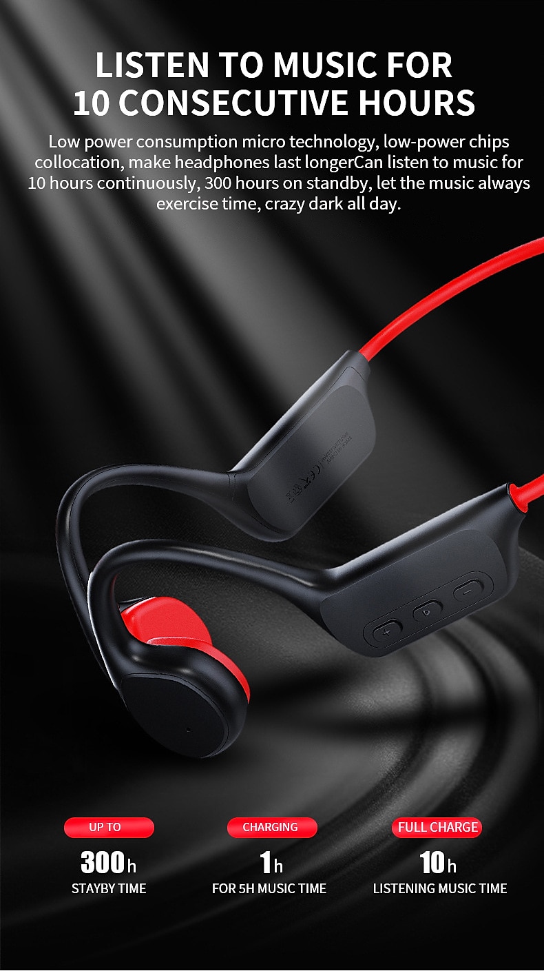 Bone Conduction Bluetooth Earphones - IPX8 Waterproof MP3 Player, 32GB Memory, HiFi Ear-Hook Headphones with Mic for Swimming​ 2025 - $55.99 –P7
