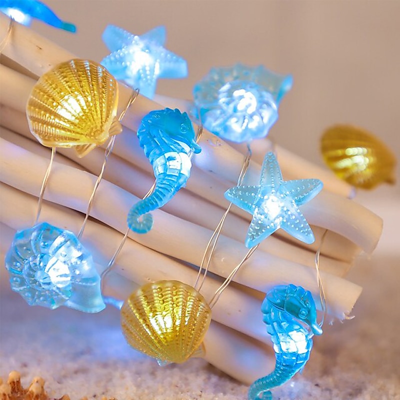 אורות מחרוזת נושא ימי 3m 30leds פטריות דבורים חוט נחושת פיות אורות חג מסיבת חוף תפאורה אורות סוללה מופעל על סוללה חג המולד יום הולדת חתונה גן חיצוני קמפינג מסיבה משפחתית דצמבר 2025 - $5.99 –P5