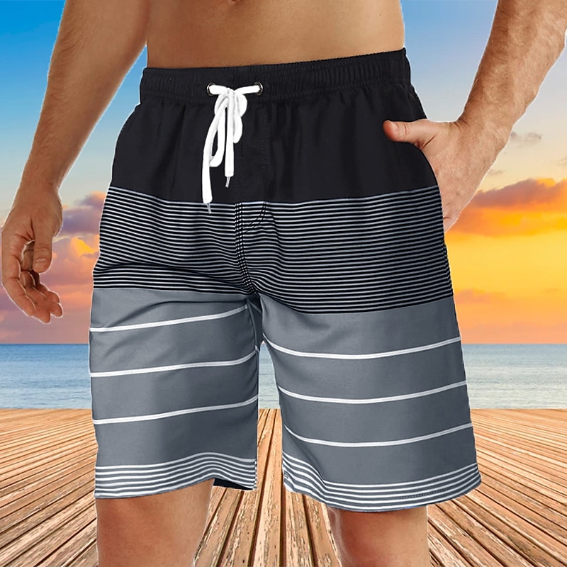 Férfi Kókuszfa Naplemente Deszkás short Úszónadrágok Közepes csípő Hawaii Boho Szabadság Tengerpart Zsinór hálós béléssel Rugalmas derék Tervező Ruházat 2025 - $19.99 –P3