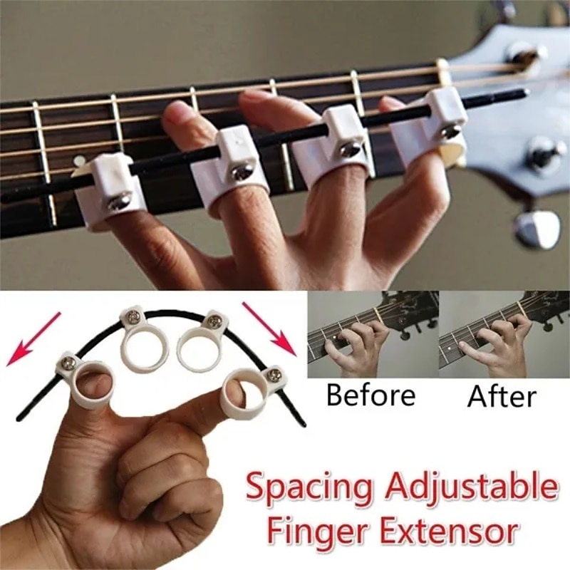 Spacing Adjustable Finger Extensor Guitar Trainer For Beginner Finger Expansion Finger Extend Trainer Finger Power Trainer For Piano Learner Saxophone Learner Ukulele Beginner 2025 - $7.99 –P11