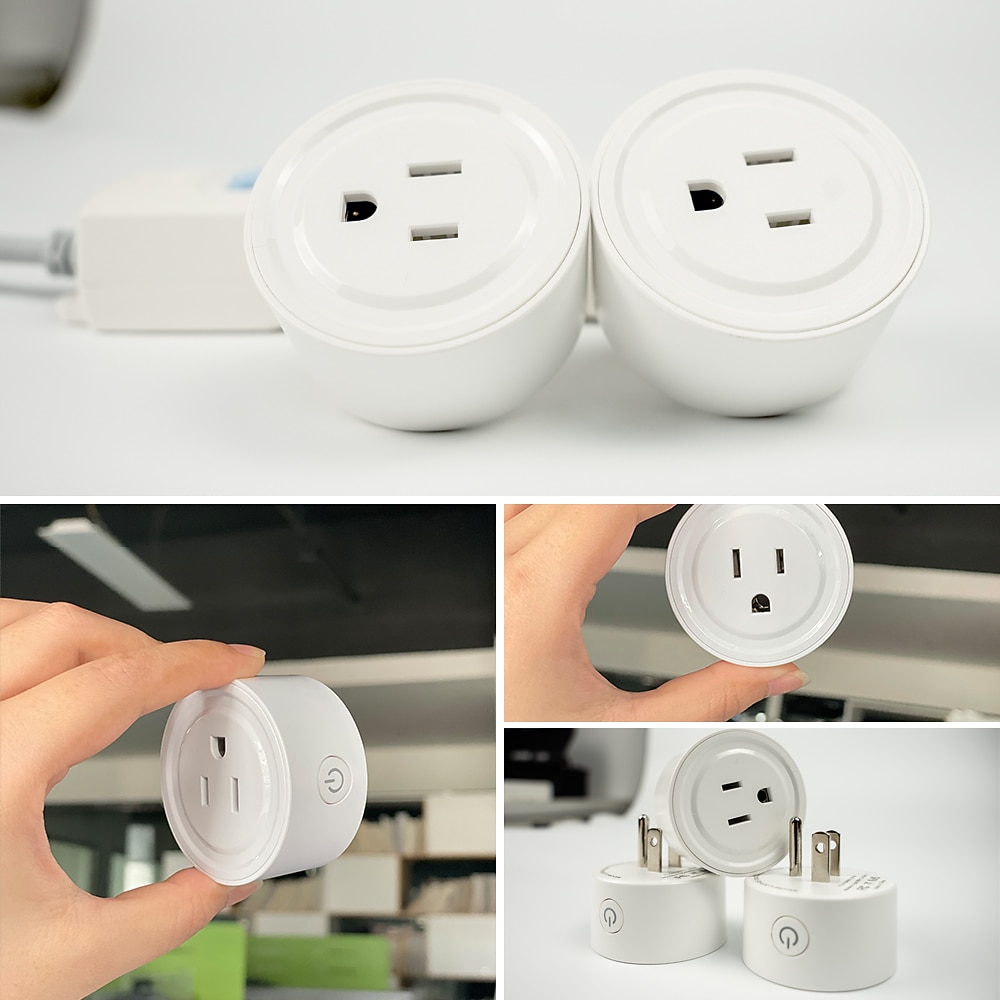 tuya wifi smart plug funktioniert mit alexa google zur sprachsteuerung mini smart outlet plug mit timer-funktion kein hub erforderlich 2025 - $19.49 –P4