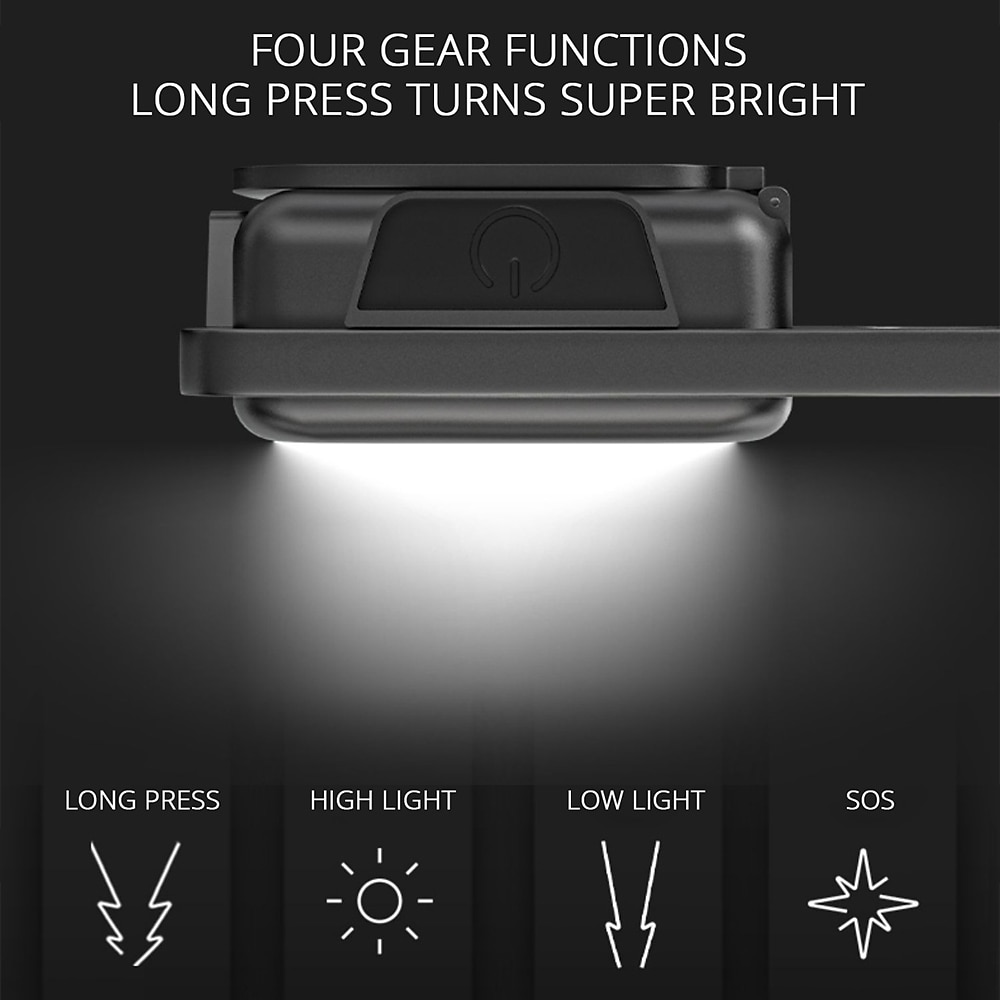 led zaklamp super heldere mini cob sleutelhanger oplaadlamp campingverlichting met magneet 4 verlichtingsmodi voor kamperen thuisgebruik. 2025 - $7.49 -P7