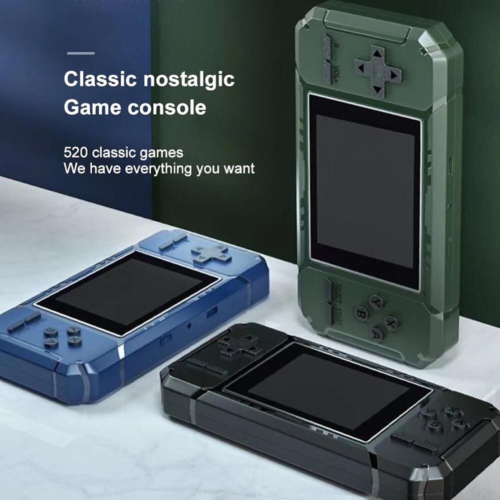 S8 Handheld Game Console Retro Mini Game Console with 520 Classic Games 3.0 inch Screen Rechargeable Battery Portable Games Console Support TV Ideal Gift for Kids Adult Friend Lover 2025 - $31.99 –P4