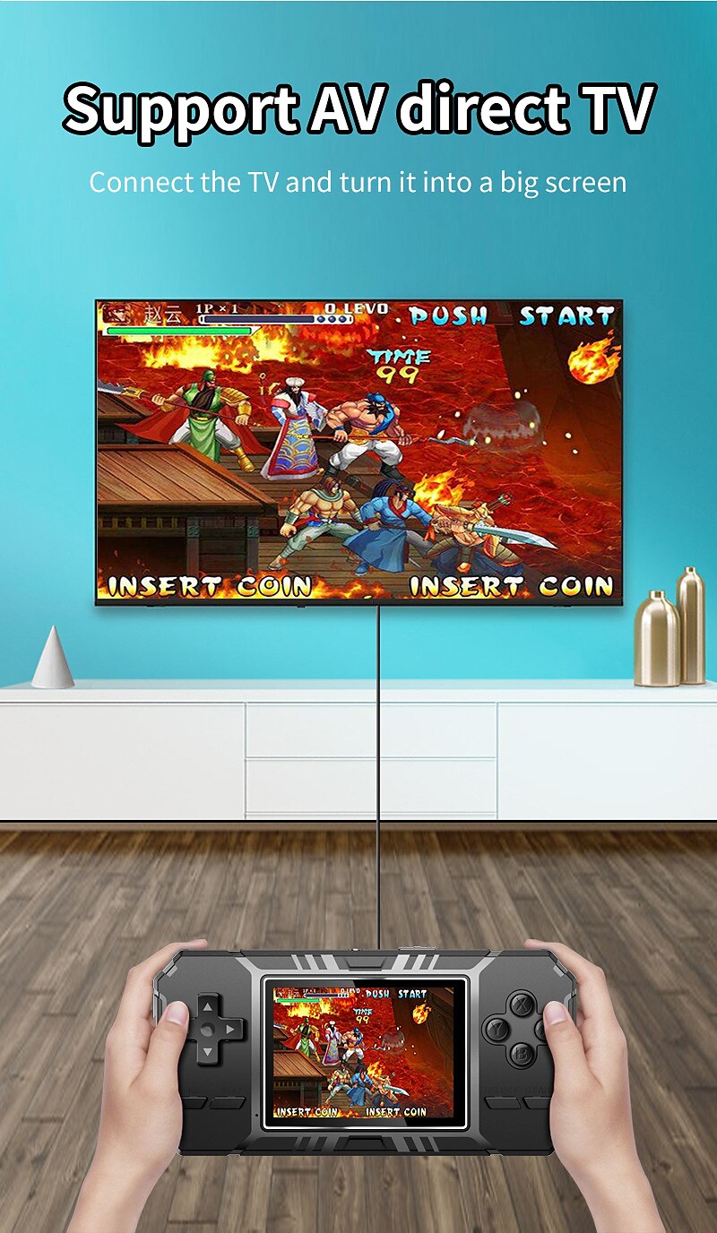 S8 Handheld Game Console Retro Mini Game Console with 520 Classic Games 3.0 inch Screen Rechargeable Battery Portable Games Console Support TV Ideal Gift for Kids Adult Friend Lover 2025 - $31.99 –P7