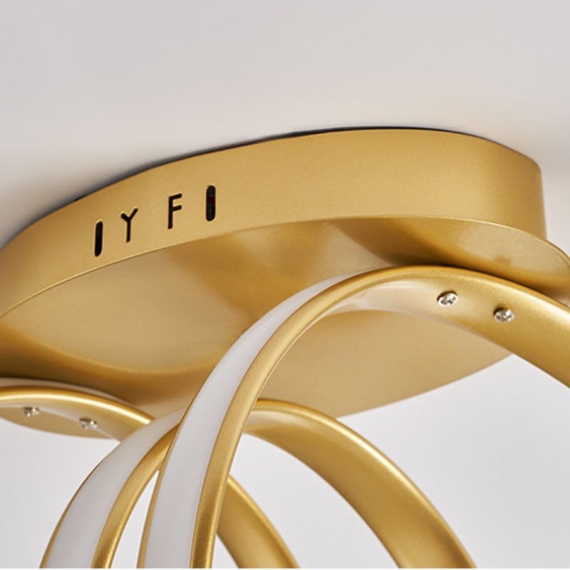 светодиодный подвесной светильник с круглой круглой линией, 100 см, алюминиевый островной светильник для столовой, спальни, подвесные светильники, 110-240 В, только диммируемый с дистанционным 2026 - $399.99 –P8