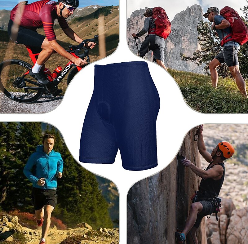 Herren Radunterhose Radhose Fahhrad Gepolsterte Shorts / Gämse Unten MTB Mountain Rennrad Sport Graphic Nationalflagge 3D-Pad Radfahren Atmungsaktiv Schnelltrocknend Rot Blau Polyester Spandex 2025 - $25.99 –P6