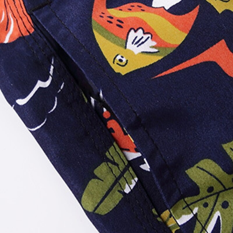 Barn Pojkar Beach Shorts Tecknat Ärmlös Simning Tropisk Orange dinosaurie Sommar Kläder 7-13 år 2025 - $13.49 –P3