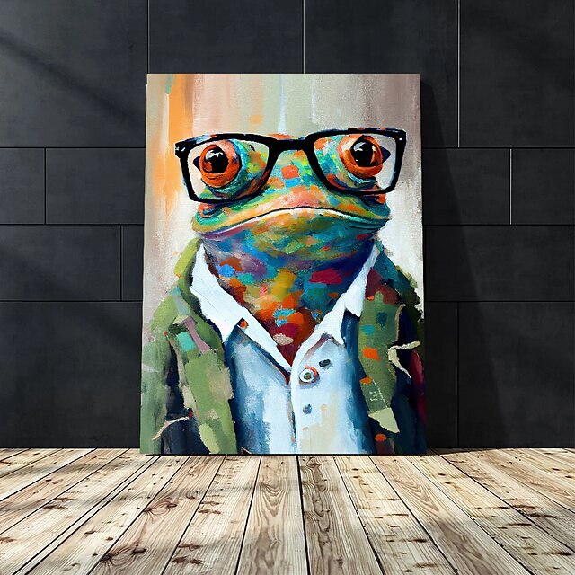 1st punkrock kattporträtt oljemålning väggkonst original konsttryck felino anmail mpressionist heminredning djurhus husdjursdekor 2025 - $18.49 –P9