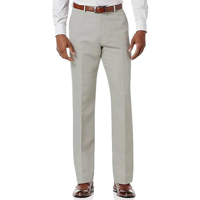 Herren Hose Hosen Freizeithose Tasche Glatt Komfort Atmungsaktiv Outdoor Täglich Ausgehen Modisch Strassenmode Weiß Hellgrün 2026 - $24.99 –P8