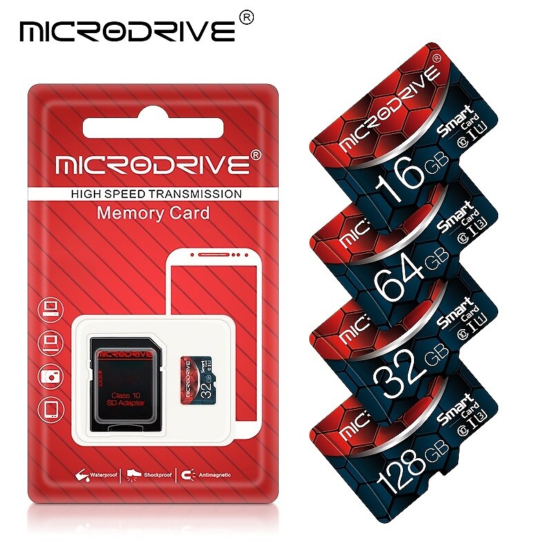 Memory Card Class 10 High Speed 128GB 64GB 32GB 16GB SD U3 TF Memory Card Flash Micro Tf SD Card Storage Expansion SD Adapter for Smart Phone DVR 2025 - $14.99 –P7