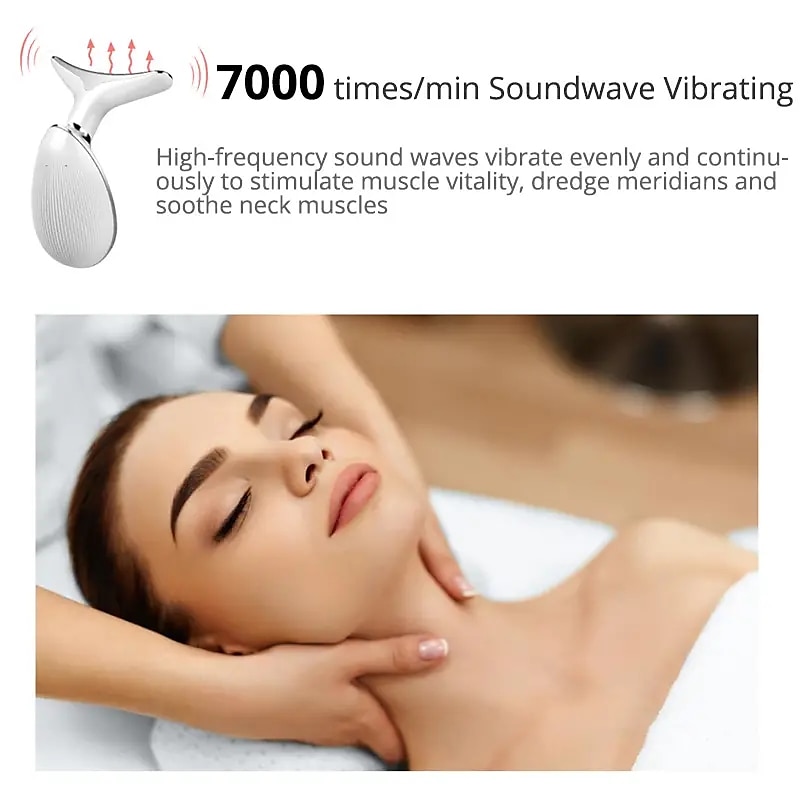 EMS Thermal Neck Lifting And Tighten Massager Electric Microcurrent Smooth Wrinkle Tool LED Photon Face Beauty Device Perfect Birthday Gift For Mother Girls Women 2025 - $58.99 –P6
