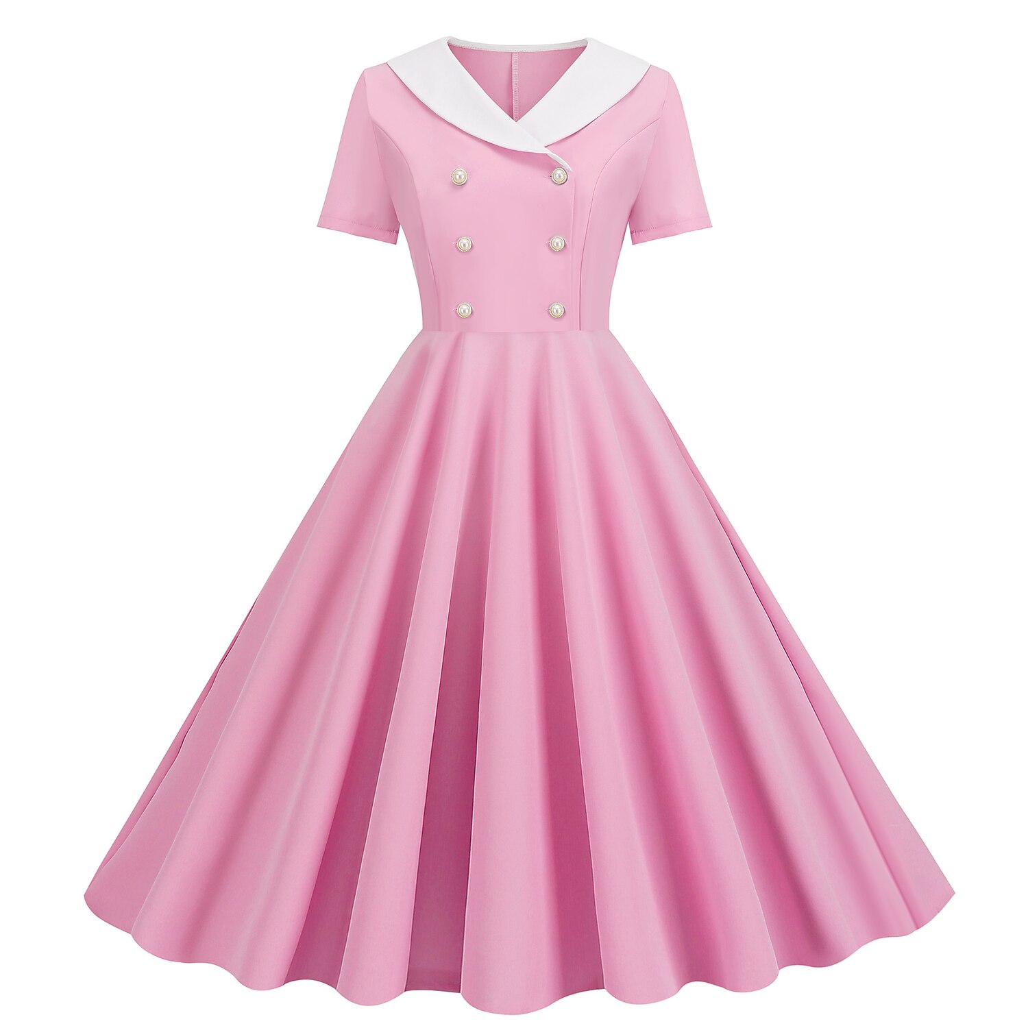 Retrò Vintage Anni 1950 Abito vintage Abito Swing Vestito Svasato Per donna Carnevale Mascherata Casual Quotidiano Addio al Nubilato Adulti Vestito Abiti per il ritorno del 2025 a $34.99 –P1