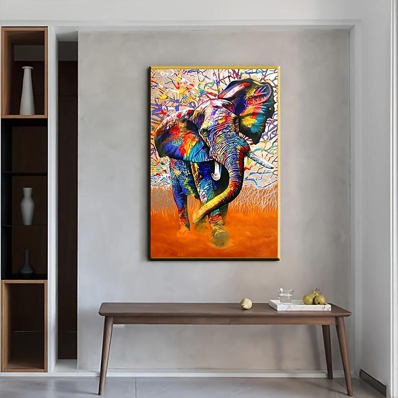 1pc African Elephant Wall Art Posters And Prints Wild Elephant Graffiti Art Prints Decorative Painting For Home Living Room Office (Without Frame) 2025 - $17.49 –P5