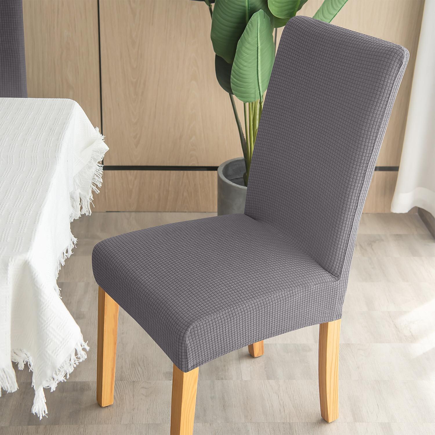 2 peças capa para cadeira de jantar cor de vinho, capa elástica repelente de água para assento de cadeira, elastano com protetor de fundo elástico para sala de jantar, cerimônia de casamento, de 2025 por $21.99 –P6