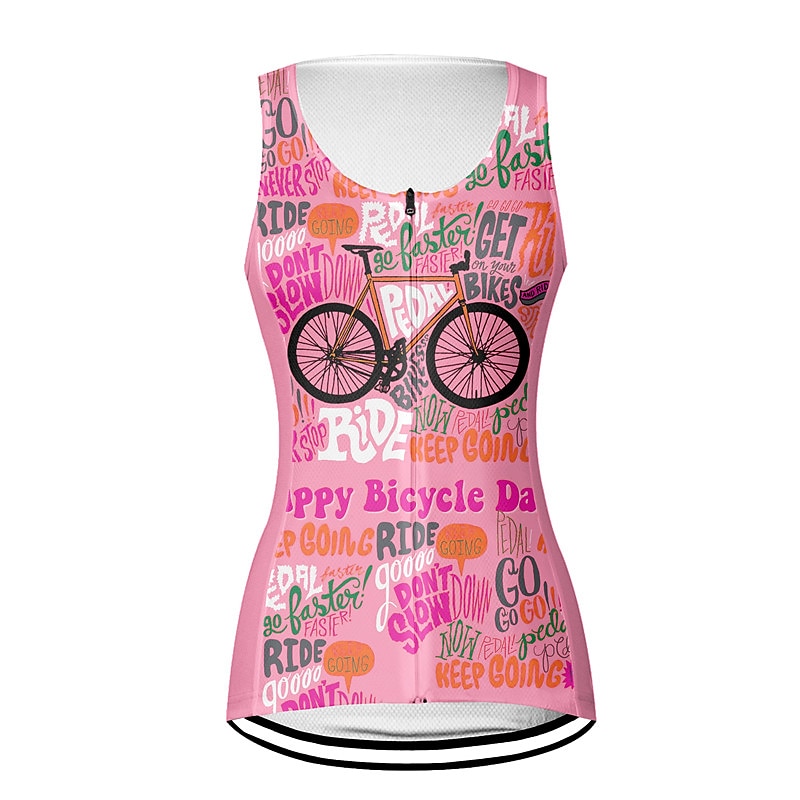 Damskie Kamizelka rowerowa Koszulka rowerowa Graficzny Litery i cyfry Śmieszne Bez rękawów Rower Kamizelka Dżersej Top z 3 tylnymi kieszeniami Kolarstwo górskie Kolarstwie szosowym Szybkie wysychanie 2026 - $28.99 –P6