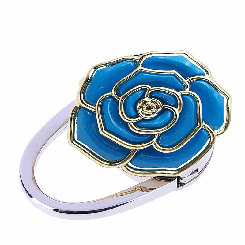 1pc supporto per borsa da tavolo portatile ganci per borse da tavolo supporto per ganci portamonete modello rosa gancio per borsa decorazione gancio per borsa del 2025 a $9.99 –P1