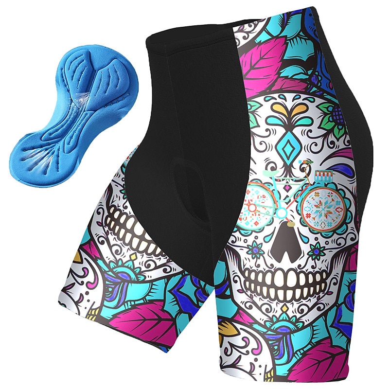 Voor heren Wielrenshorts Fietsen Gewatteerde shorts Kleding Onderlichaam Bergracen Wegwielrennen Sport Grafisch Doodskoppen 3D-pad Fietsen Ademend Sneldrogend Roze Rood Polyester Spandex Kleding 2025 - $25.99 –P6