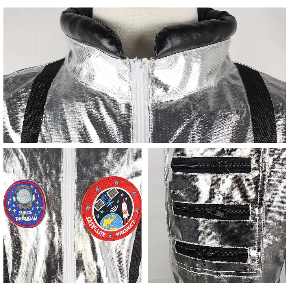 herr astronaut cosplay kostym par kostymer för halloween karneval vuxen trikot onesie karriär kostym 2025 - $46.99 -P4