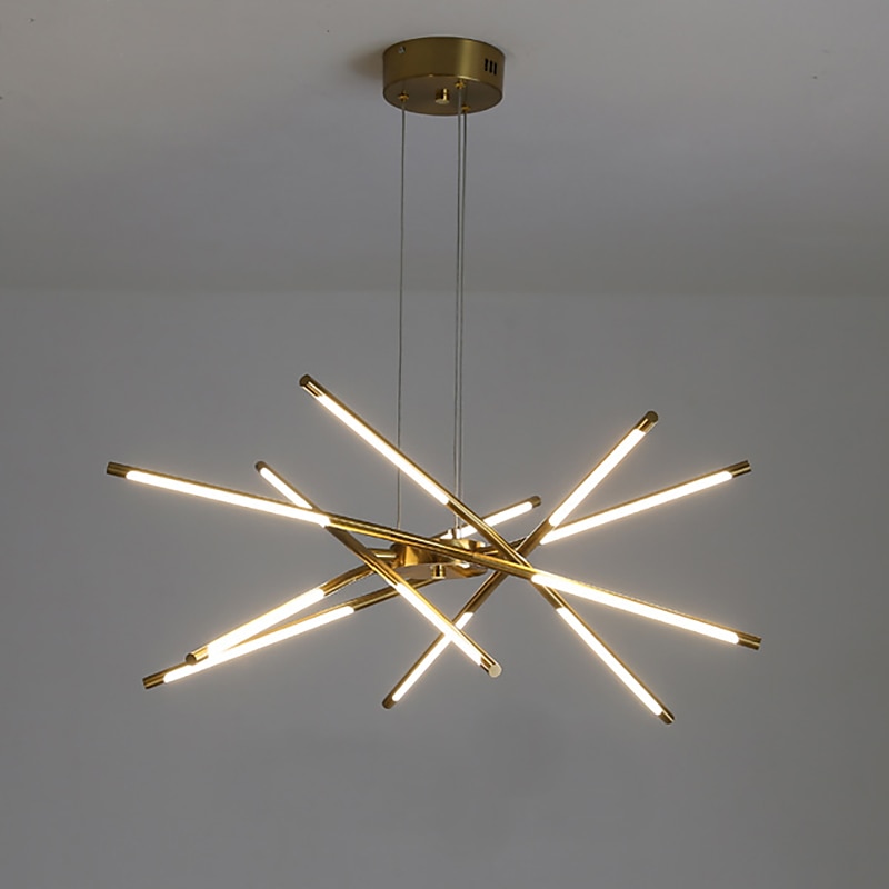luz colgante led 80cm 8/12-cabeza regulable metal acrílico sputnik diseño para comedor dormitorio lámparas colgantes 110-240v solo regulable con control remoto 2025 - $399.99 –P3