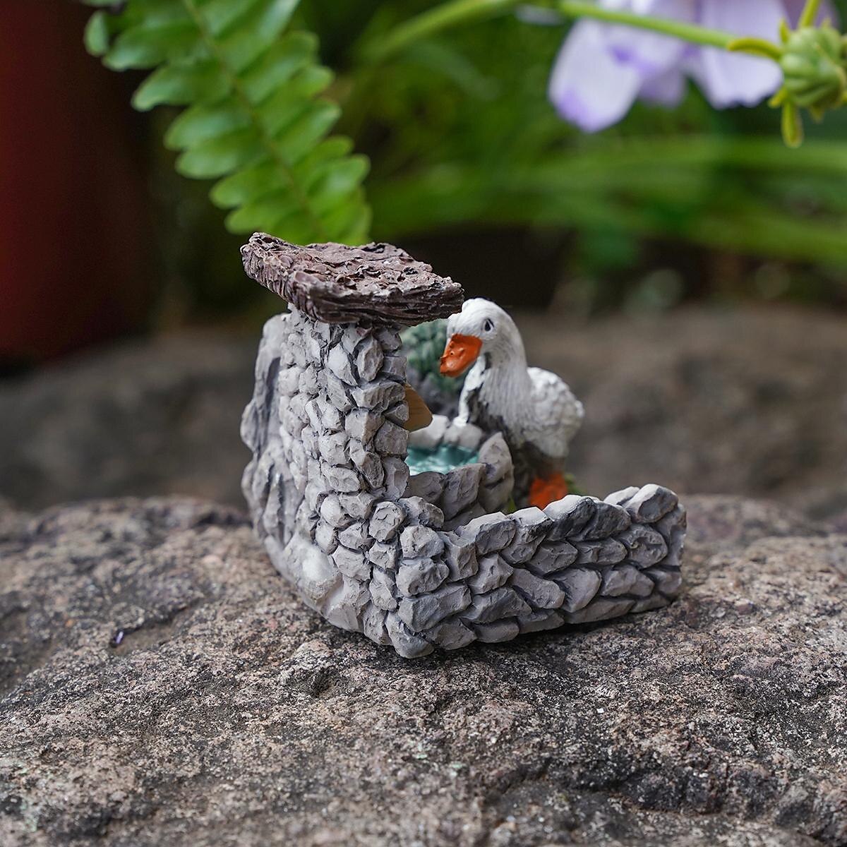 Drinking Duck Micro Landscape Ornaments Outdoor Garden Creative Resin Crafts 2025 - $5.49 –P4