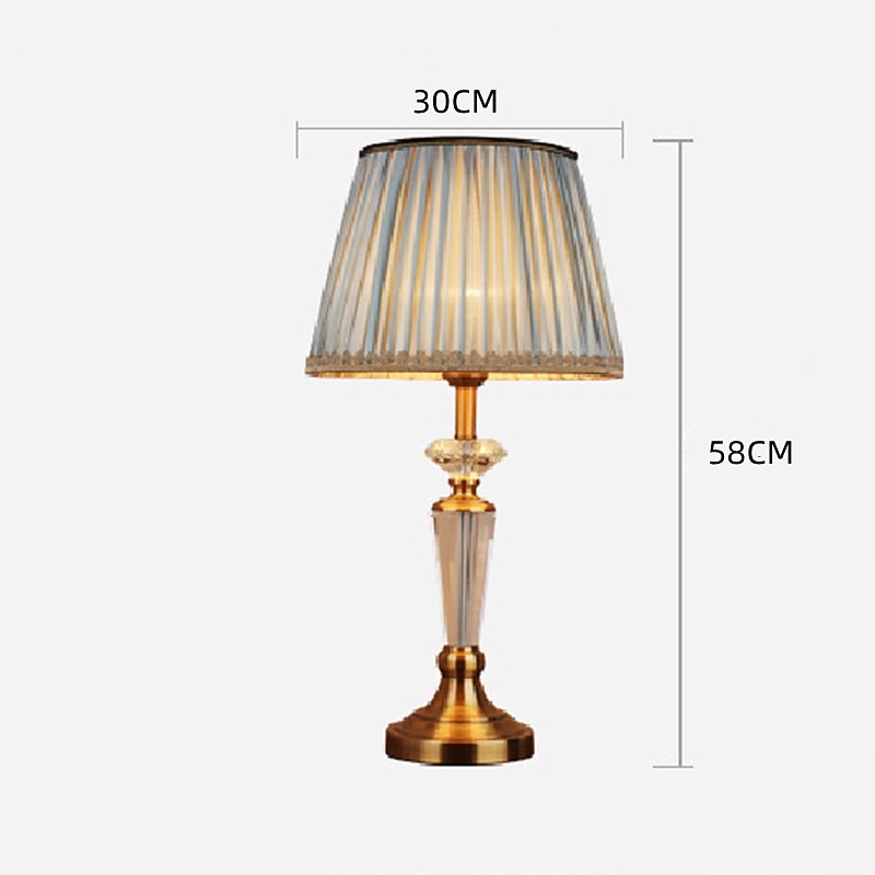 Bedside lamps Multi-shade / Ambient Lamps Crystal / Nordic Style For Living Room / Bedroom Metal Green 2025 - $237.29 –P12